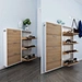 metal shoe cabinet with doors